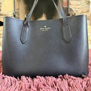 Kate Spade Harper Leather Satchel Crossbody Tote